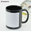 Melhor preço 11oz sublimação caneca de cerâmica com remendo branco Yiwu Sunmeta fabricante